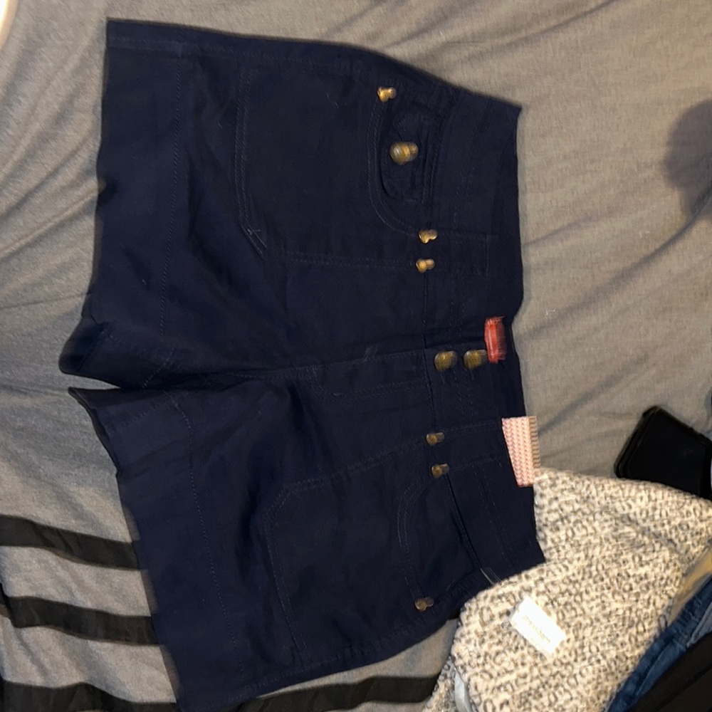 Navy blue dress barn shorts new